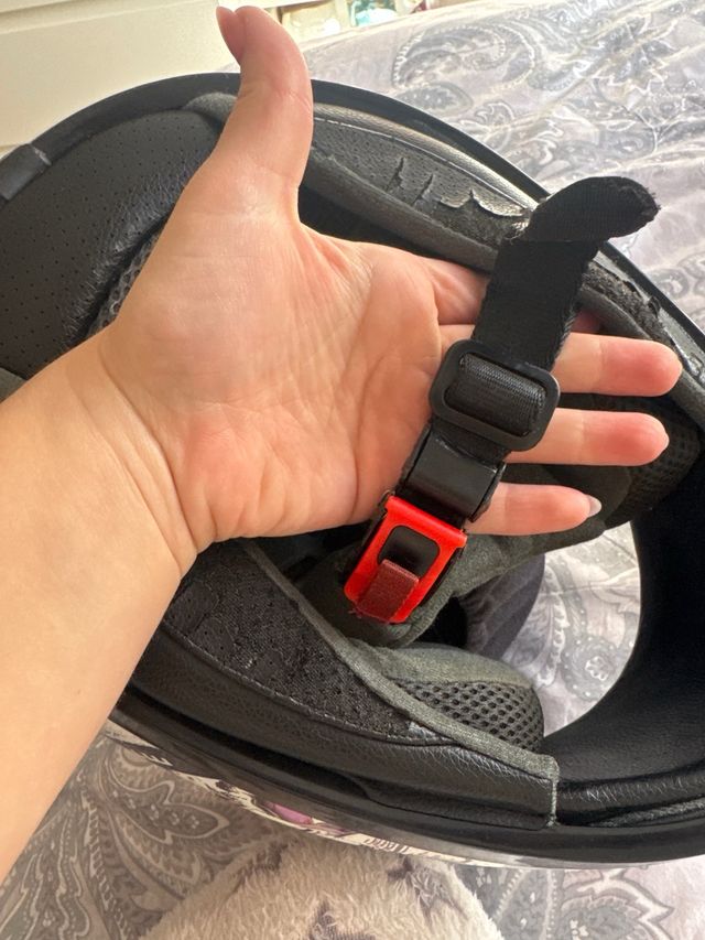 Casco integral moto floral