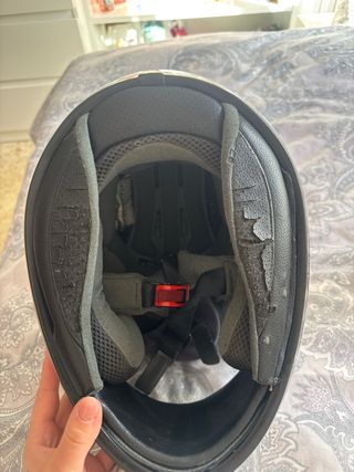 Casco integral moto floral