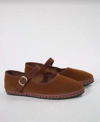 Manoletinas/bailarinas marrones talla 38