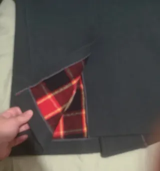 Abrigo vintage lana 100% verde