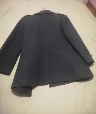 Abrigo vintage lana 100% verde