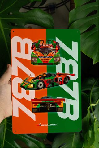 Mazda 787B – Targa decorativa 30x20 cm in metallo