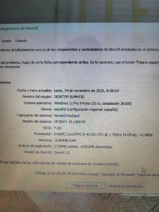 Portátil HP Envy 15x360 i5-4210