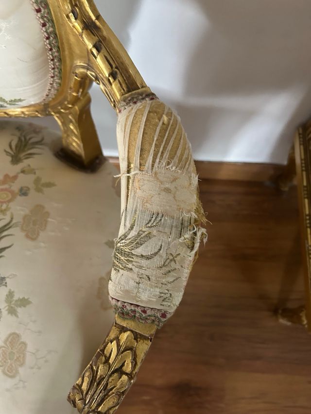 Conjunto 4 Sillas Pan de Oro y 2