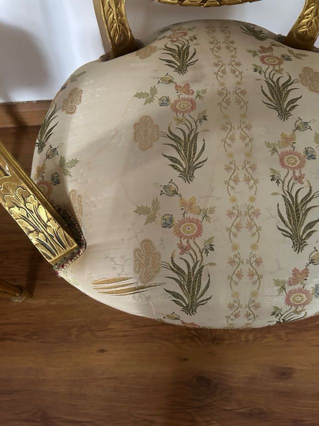 Conjunto 4 Sillas Pan de Oro y 2