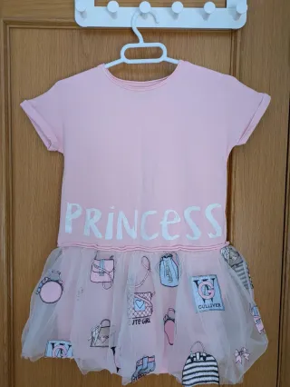 Pack Vestidos niña 8/9 años. Rosa, negro, gris