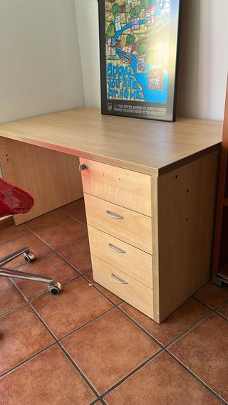 Escritorio de oficina madera y metal