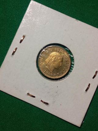 Moneda 5 Rappen Suiza 1988