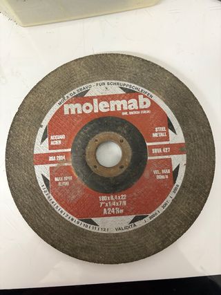 Disco corte abrasivo Molemab 180mm