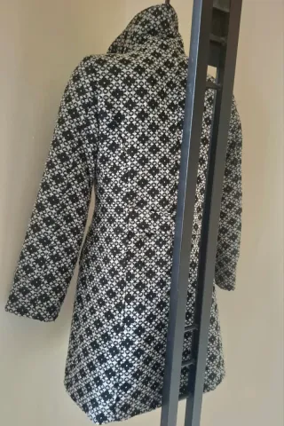 Cappotto Tweed Grigio S Nuovo