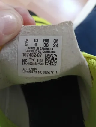 Bambas Fútbol Puma Amarillas