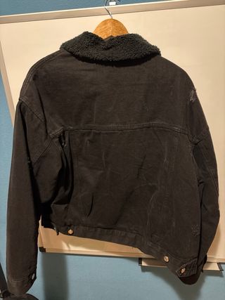 Chaqueta tejana negra FB Sister con borrego