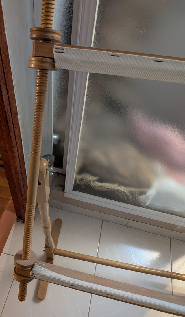 Bastidor madera grande bordar