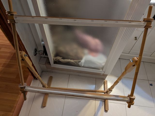 Bastidor madera grande bordar