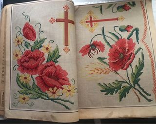 Revista antigua La Familia (1948), moda y labores