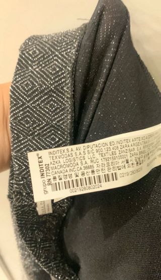 Pantalón Zara brillos pata ancha