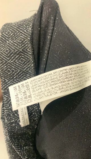 Pantalón Zara brillos pata ancha