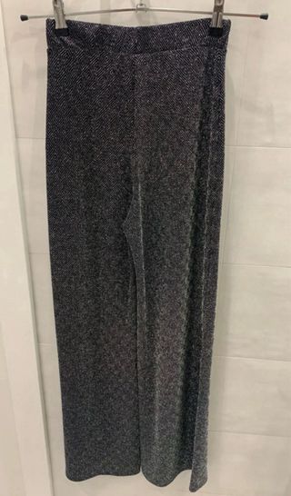Pantalón Zara brillos pata ancha
