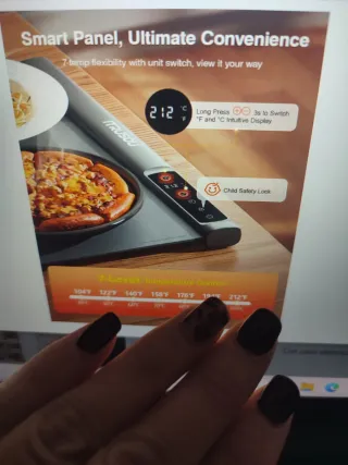 Piastra riscaldante elettrica buffet