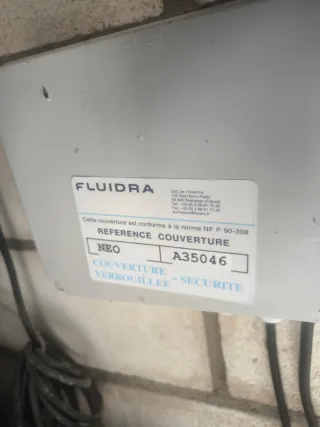 Cubierta de piscina enrollable de 7x4