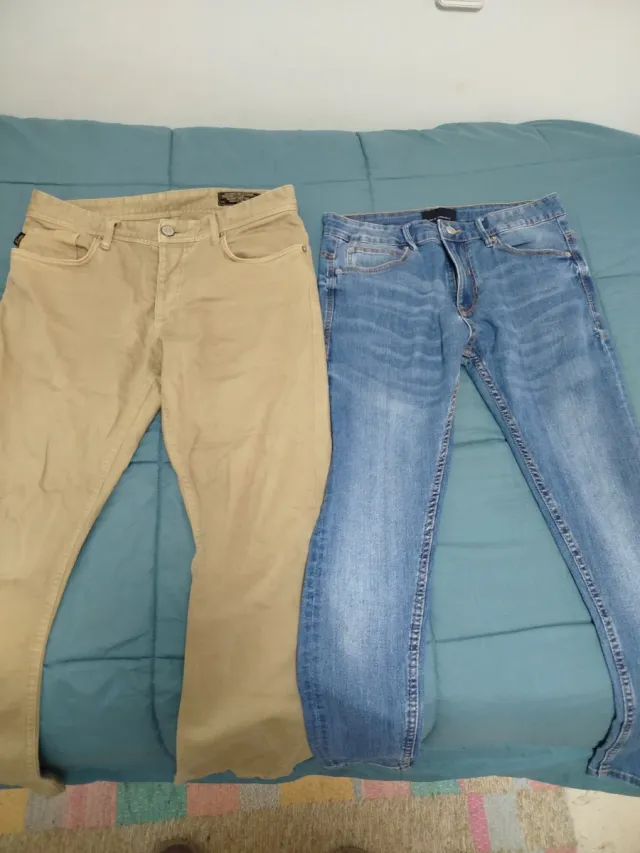 2 Pantaloni Jack&Jones e Lefties T40