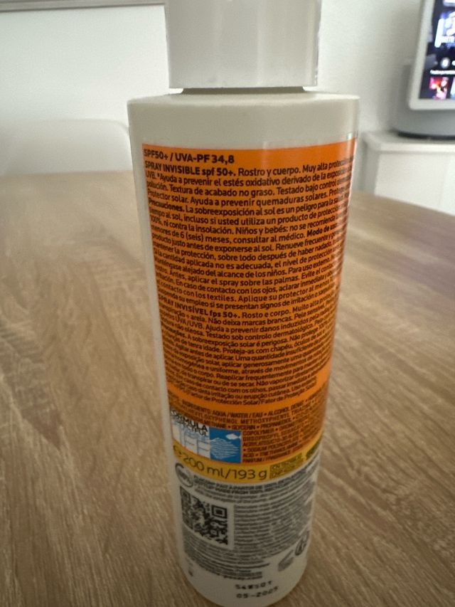 Protector Solar La Roche-Posay Anthelios 50+ 200ml