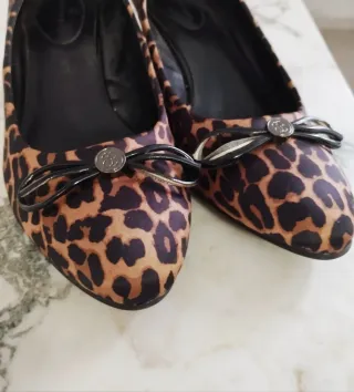 Scarpe tacco 5cm leopardate Bandolino