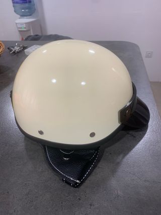 Casco Moto Verano Blanco