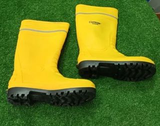 Stivali antinfortunistici gialli alti