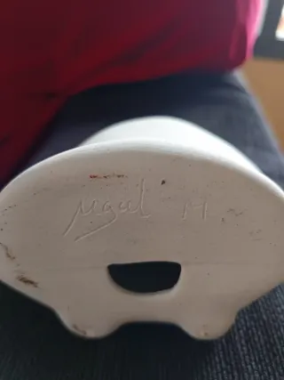 Figura decorativa búho cerámica