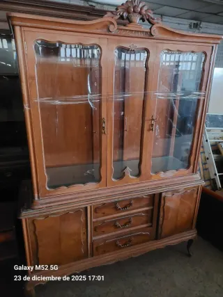 Vitrina Aparador Madera Cristal