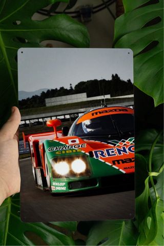 Mazda 787B Track – Targa decorativa 30x20 cm in me