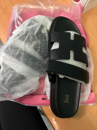 Sandalias Shein Negras Hombre