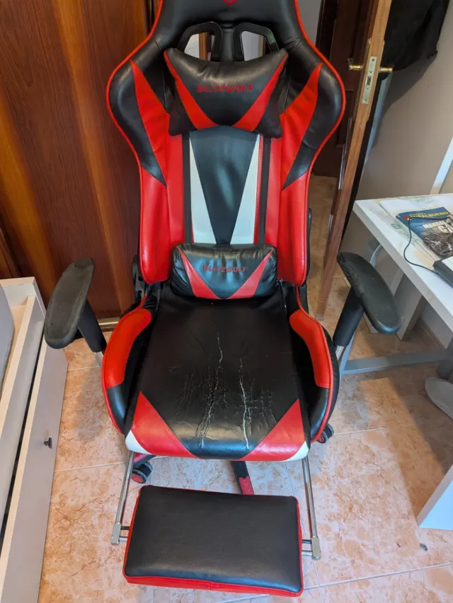 Silla Gaming BlitzWolf Roja y Negra