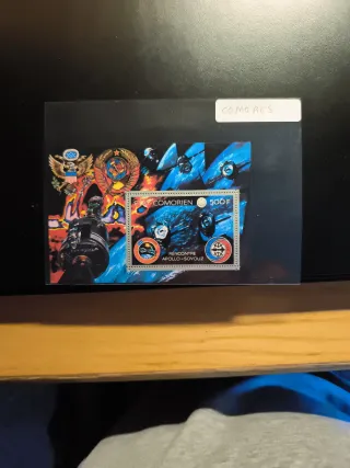 Hoja Bloque Comores Apollo-Soyuz