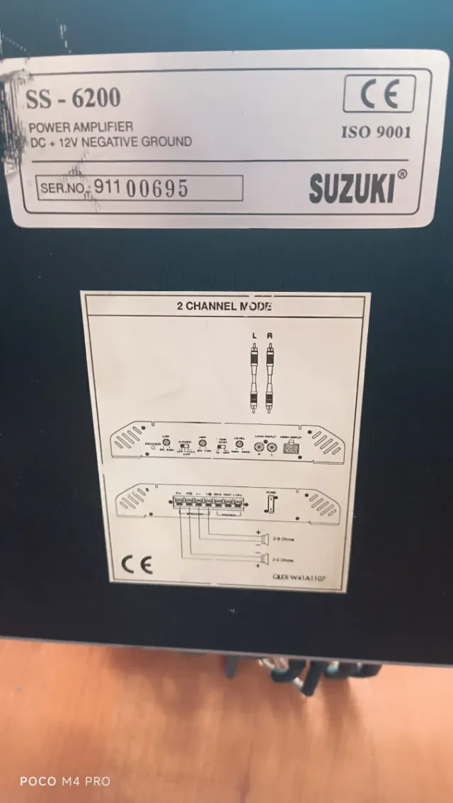 Amplificador Suzuki, Altavoces JBL y Wofer