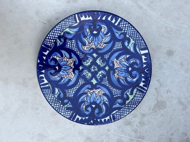 Pack platos decorativos azules 5€ plato suelto