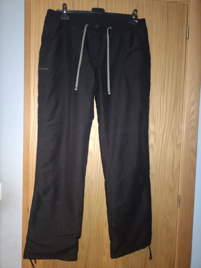 Pantalón largo polar Quechua negro