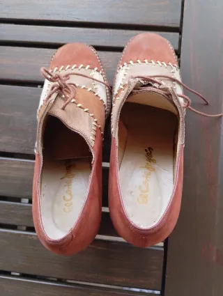 Zapatos El Corte Inglés patchwork tacón