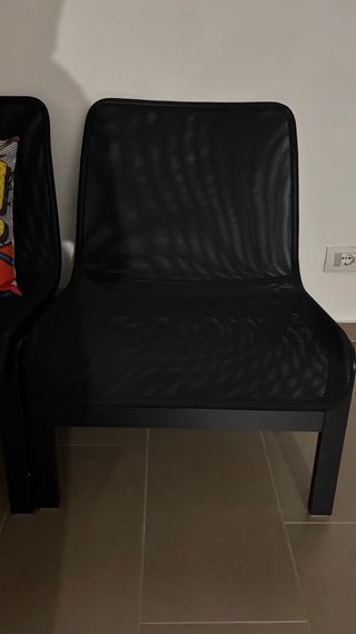 4 Sedie Ikea Nere in Metallo