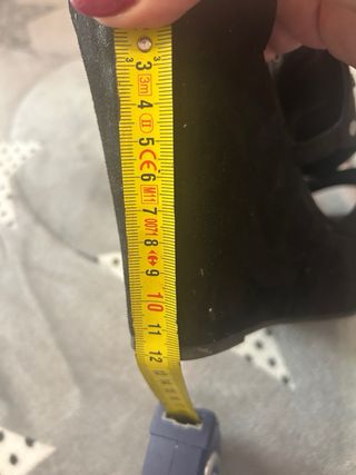 Zapatos de tacón negros plataforma talla 39