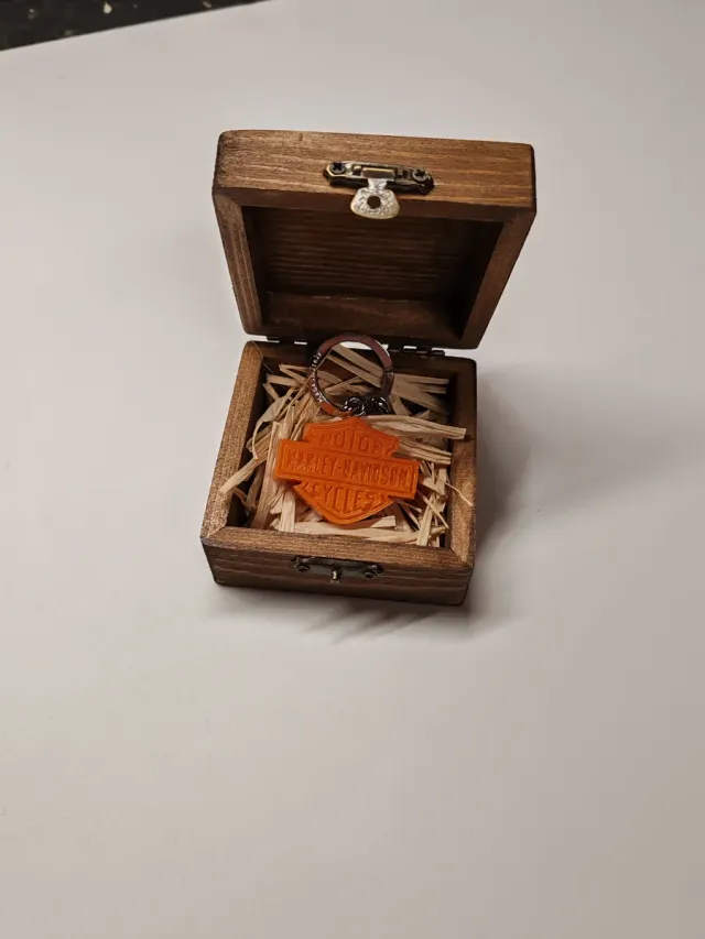 Portachiavi Harley Davidson con cofanetto