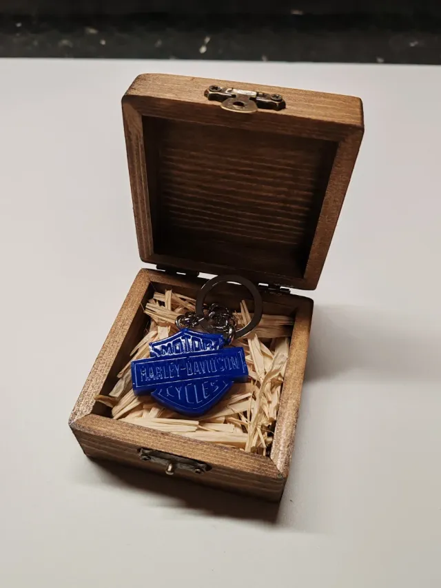 Portachiavi Harley Davidson con cofanetto