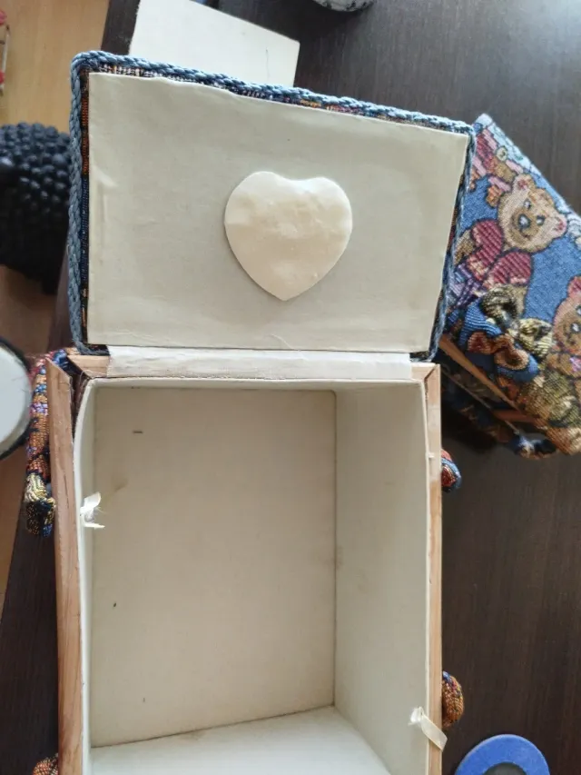 Juego 2 costureros tela y madera