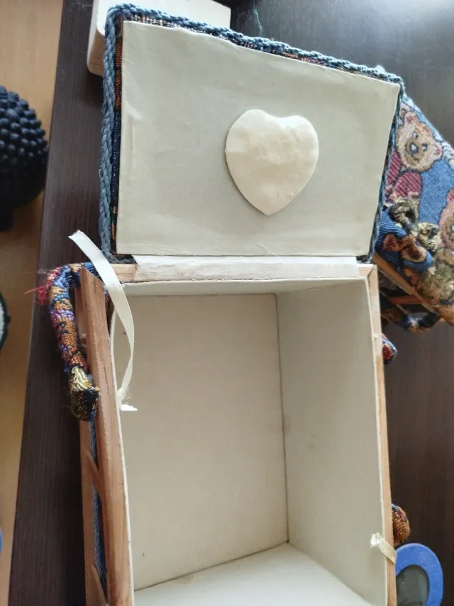 Juego 2 costureros tela y madera