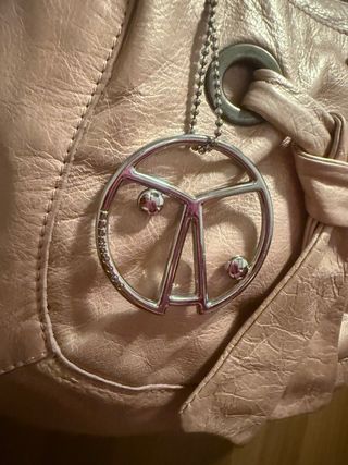 Borsa Coccinelle rosa in pelle