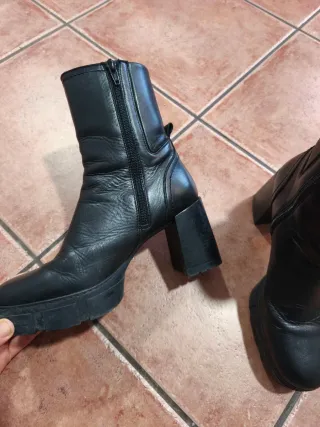 Botines Unisa Piel Negros