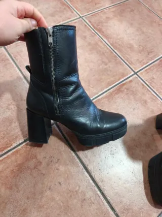 Botines Unisa Piel Negros