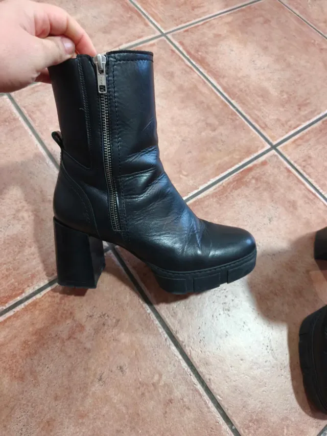 Botines Unisa Piel Negros