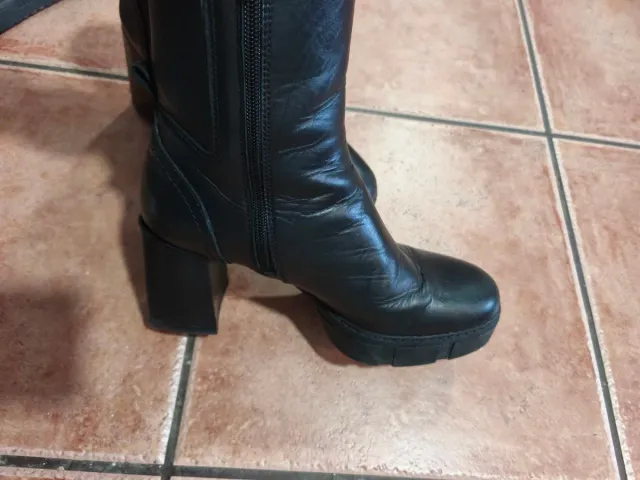 Botines Unisa Piel Negros